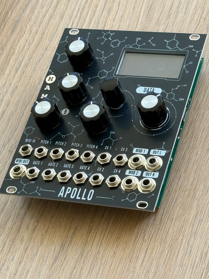 Apollo — Polyphonic Synthesiser for Eurorack · Two Engines, Eight Voices, MIDI
