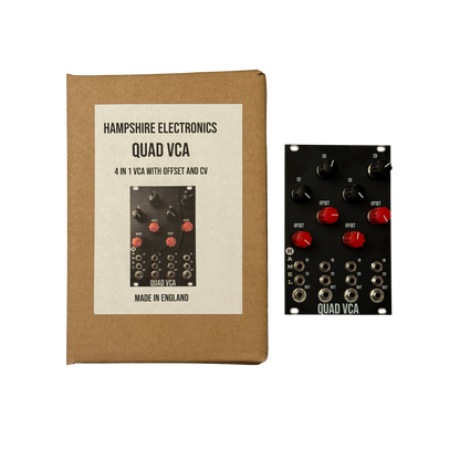 Quad VCA - 4 Independent Analog VCAs In One Module for Eurorack