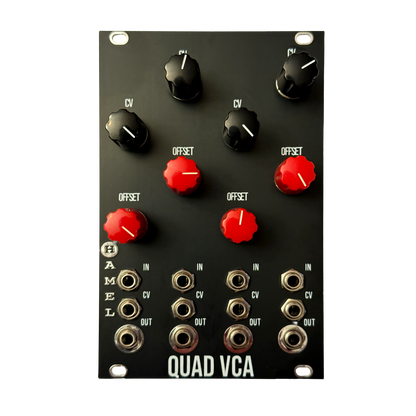 Quad VCA - 4 Independent Analog VCAs In One Module for Eurorack