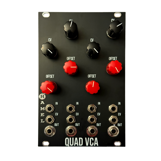 Quad VCA - 4 Independent Analog VCAs In One Module for Eurorack