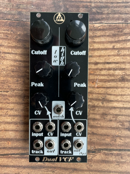 Dual VCF (Voltage Controlled Filter) - Eurorack Analogue Synth Module in 10HP