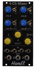 Load image into Gallery viewer, 4 Channel Mixer - Eurorack Mixer Module
