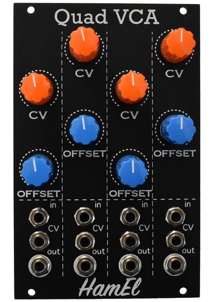 Quad VCA - Eurorack Analogue Voltage Controlled Amplifier